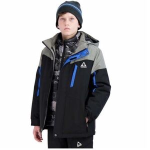 NWT Gerry Youth Boys 3-in-1 Systems snow Jacket with Reversible Beanie BLACK XS